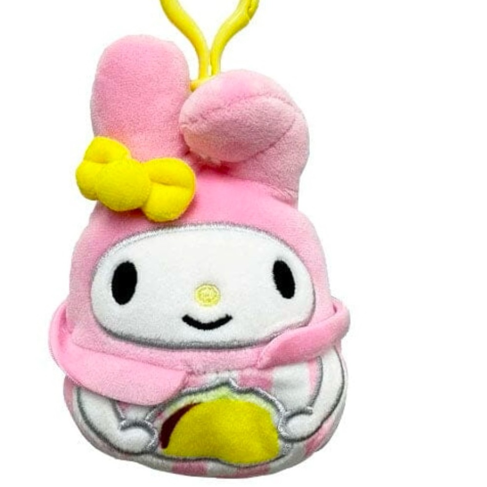 Squishmallow My Melody Hello Kitty Plush Clip On Toy